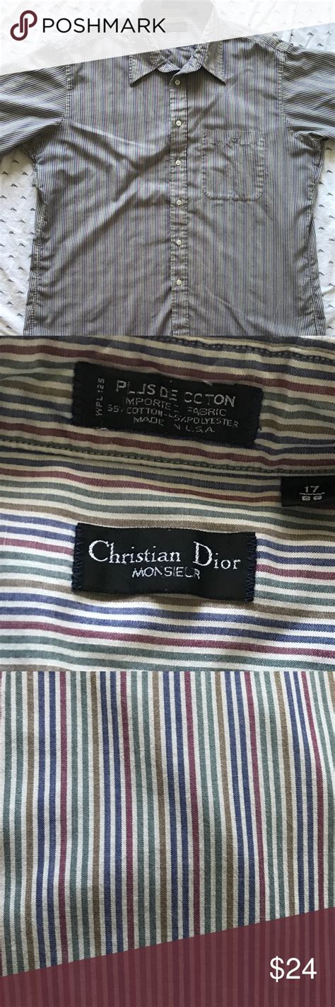 christian dior men's button up shirt